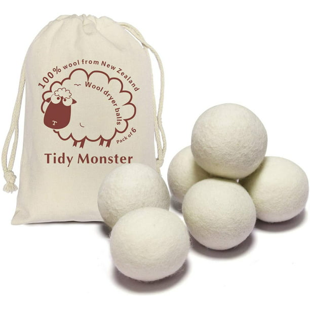 Natural Fiber Organic Soft Wool Ball Wool Drying Ball Reusable Laundry Ball Felt Drying Ball 